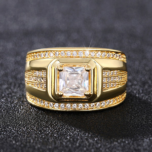 Anello Classico a Forma Quadrata Stile Matrimoniale per Donne - Product Image 3