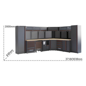 Muebles de taller Beta C45PRO 2,0 DW 3718/3038x645x2000mm con encimera de madera - Product Image 2