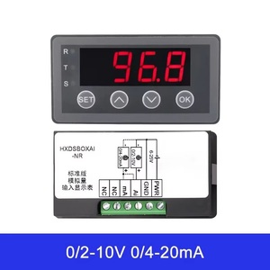 Dc 0/2-10V 0/4-20mA đầu vào analog hiển thị Meter hiển thị kỹ thuật số Meter bảng HXDSBOXAI-NR/485/RL phiên bản Analog Meter - Product Image 5