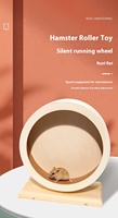Aksesoris Terowongan Kayu Modern Ramah Lingkungan, Sederhana, dan Menarik untuk Olahraga Hewan Kecil seperti Hamster, Gerbil, Tikus, dengan Spinner Senyap