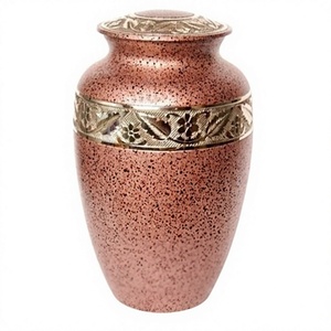 Urnas de latón funerarias de metal de calidad de exportación para cenizas humanas Urnas de cremación de latón de mármol de cobre - Product Image 1