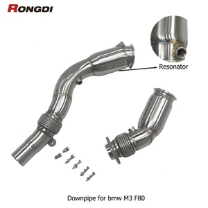 Tubo de Escape de Alto Flujo Rongdi de Acero Inoxidable 304 de 1.5 mm con Resonador para M3 F80 M4 F82 S55 3.0T 2014-2019 - Product Image 3