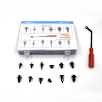 229 pièces ensemble de Rivets à goupille poussoir automatique Rivets en plastique attaches pare-chocs retenue Clips de voiture outil de retrait de fixation