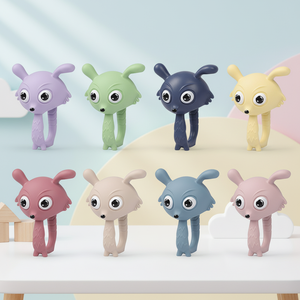 Anneaux et bâtonnets de <span class=keywords><strong>dentition</strong></span> pour bébés les plus vendus, gants anti-sucettes en <span class=keywords><strong>silicone</strong></span>, jouet doux motif petit <span class=keywords><strong>renard</strong></span> - Product Image 1