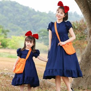 Tenues assorties pour la famille adulte, thème <span class=keywords><strong>maison</strong></span> de sorcière, pour l'été, vêtements maman et moi pour filles, robe à bretelles décontractée pour spectacle - Product Image 4