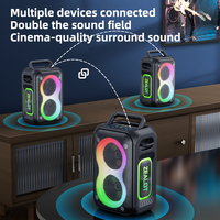 Zealot PT02 60W Enceinte Extérieure Étanche Rechargeable USB avec Lumière RGB et Batterie 5000-10000mAh pour Fêtes