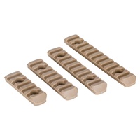 Lot de 4 bandes de guidage 20mm couleur sable Système décoratif latéral en nylon pour équipement de défense personnelle