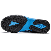 Chaussures de football pour enfants à scratchs en caoutchouc TF, avec fermeture Velcro, contrôle du ballon, tige synthétique, vente en gros, usine OEM