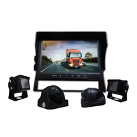 Système de 4 caméras de sauvegarde lcd pour camion rich armor, pour Van Coach et Bus, écran de 7 pouces