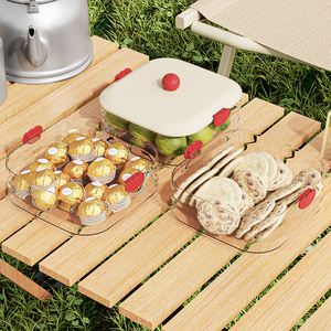 Hiện Đại Trong Suốt Nhựa Ngũ Cốc Container Stackable Kín Thực Phẩm Lưu Trữ Cho Khô Thực Phẩm Tiết Kiệm Không Gian Nhà Bếp Tổ Chức Cho - Product Image 2