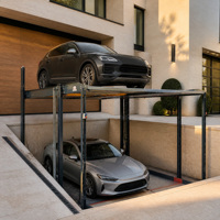 Équipement de stationnement à deux poteaux, élévateur de stationnement double poste, système de stationnement pour véhicules pour cours de villas privées