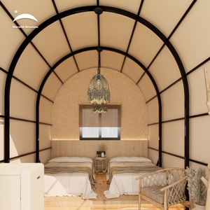 New Design Morden Outdoor Luxury Glamping Hotel <b>Tent</b> on Wheels Glamping <b>Tent</b> Camping Wagon <b>Tent</b> Shepherd Glamping Wagon <b>Tent</b> She - Product Image 2