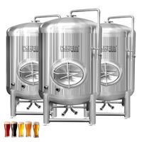 Système de refroidissement de vin et de bière Hermann 10 BBL avec composants essentiels de cuve sous pression de 5 BBL (1000 L) pour brasserie, garantie 5 ans
