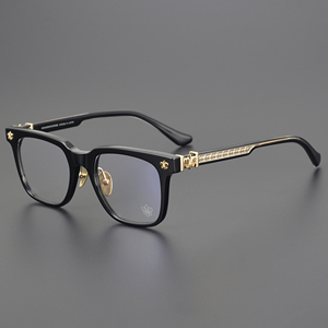 <span class=keywords><strong>Gafas</strong></span> de Acetato de Moda para Hombre y Mujer, Montura Rectangular Grande, Diseño Exquisito, Logotipo, Buena Calidad - Product Image 2