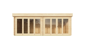 Salle de jeux de jardin de 25 m² <span class=keywords><strong>Maison</strong></span> <span class=keywords><strong>en</strong></span> bois à double porte avec table de billard ou de billard pour les amis de la famille - Product Image 2