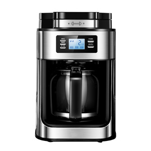 Machine à café à <span class=keywords><strong>filtre</strong></span> automatique avec moulin intégré, grande capacité 1,2 L, cafetière programmable 12 tasses avec <span class=keywords><strong>filtre</strong></span> en acier inoxydable, minuterie 24h, écran LCD - Product Image 1