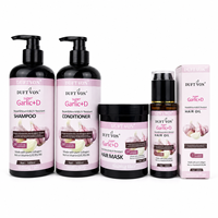 Kit Professionnel Super Ail pour la Croissance Capillaire : Shampoing, Après-Shampoing, Masque et Huile Anti-Casse Intensifs pour Cheveux Naturels Africains