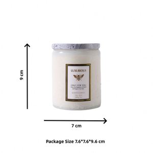 Vela Aromática en Frasco de Vidrio, Cera de Soya, Aromaterapia de Lujo, Decoración para el Hogar, Diseño de Encaje, 200g - Product Image 2