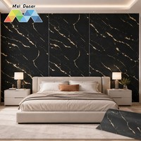 MOI Pink White Gold Flow Wall Covering 120cm X 300cm Dekorasi Interior Warna Lembut