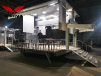 SR50 remorque à écran led mobile 5.2m solution de camion roadshow avec générateur remorque led mobile pour 500 personnes
