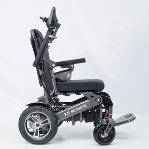 รถเข็นไฟฟ้าแบบเอนนอนน้ำหนักเบา KSM-606 ได้รับการรับรองจากสายการบิน มอเตอร์แรงบิดสูง 700 วัตต์ อุปกรณ์ฟื้นฟูสมรรถภาพขายส่ง - Product Image 3