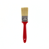 Pinceau de peinture léger de 1,5 pouce avec manche en plastique rouge, qualité industrielle et DIY, supporte la personnalisation OEM - Vente chaude