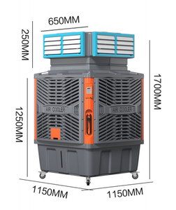 Presa d'aria mobile e facoltativa di prezzo di fabbrica e la capacità della scatola di acqua con il più grande refrigeratore di aria evaporativo del volume di aria - Product Image 2