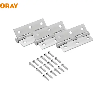 Factory Hardware Accessory Free Sample Matte Finish Black Silver Premium Stainless Ball Bearing Hinges Door Hinge