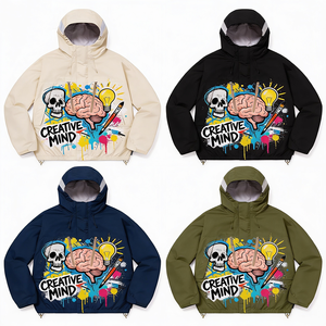 Veste en <span class=keywords><strong>tapisserie</strong></span> personnalisée OEM 2026, streetwear pour hommes, veste coupe-vent <span class=keywords><strong>graphique</strong></span> créative, vente en gros de vestes en <span class=keywords><strong>tapisserie</strong></span> personnalisées - Product Image 4