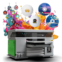 Sonpuu 4060 UV Flatbed Printer Personal 3d Texture Uv Printer avec 2 têtes XP600 pour porte-clés Golf Ball Optical Disc CD Print