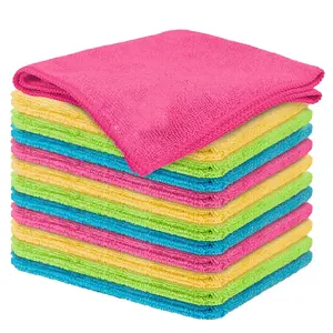 Krasvrij Polijsten Microfiber Schoonmaakdoekje 150gsm 300gsm Voor Meerdere Reiniging Microvezel Doek Wassen Handdoek