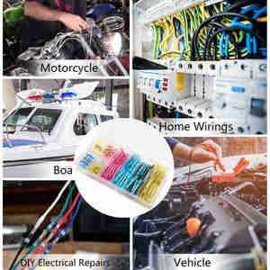 Kit de connecteurs à sertir thermosoudables, connecteurs de fils à sertir thermorétractables isolés et étanches, neufs, pour remplacement/réparation automobile - Product Image 5