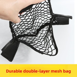 40*25cm adesivo magico in Nylon borsa portaoggetti elastico in rete per sedile posteriore <span class=keywords><strong>Auto</strong></span> appeso <span class=keywords><strong>Organizer</strong></span> per riordino automatico - Product Image 4