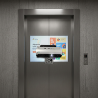 Projecteur publicitaire pour ascenseurs commerciaux, affichage numérique 4K WiFi Android pour la promotion en intérieur des centres commerciaux et des commerces de détail