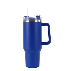 Wholesale Bulk 40oz Tumbler Stocked <b>Double</b> <b>Wall</b> Stainless Steel Tumblers with Handle for Car - Product Image 1