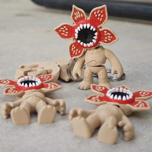 New Arrival 3D Movie <strong>Strangers</strong> Demogorgon Eleven <strong>Dustin</strong> Things Silicone Keychain Cartoon Plastic Doll Pendant Key Chain Ring - Product Image 1