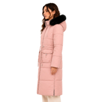 Manteau d'hiver long pour femme Cabellian, imperméable, coupe-vent, épais, avec capuche amovible en fausse fourrure, parka rembourrée en duvet, 380g