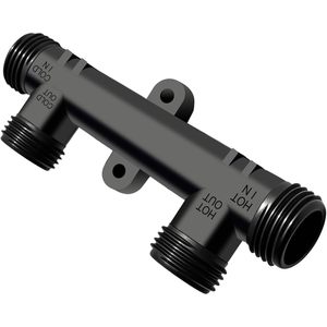 Válvula Sensora JULULINK 595926 para Bombas de Circulación de Agua Caliente Serie UP de Watts Grundfos, Plástico Negro y Latón - Product Image 1