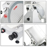Trancheuse à Viande Semi-Automatique Électrique Commerciale 8 Pouces (220 mm) 180W 110V/220V, Épaisseur Réglable, pour Usage Domestique