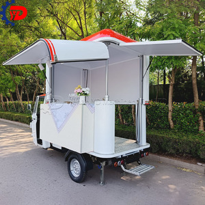 2024 camion de nourriture Mobile 3 roues moto électrique peut être personnalisé Pizza nourriture et collation et crème glacée ou café blé Taco Frances - Product Image 6