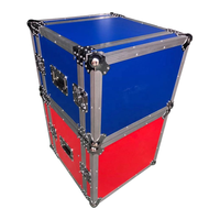 Boîtier de rack d'amplificateur 10U avec tiroirs DJ et roulettes