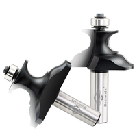 Mata Bor TCT Berkualitas Tinggi 1/2*3/4 CNC Dapat Disesuaikan ODM untuk Pisau Bawah Flush Trim Router Bit Alat Pertukangan Kayu Berlapis