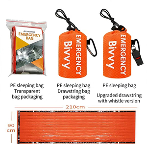 <span class=keywords><strong>Saco</strong></span> de Emergencia Impermeable, Térmico, para Supervivencia, con Película de Aluminio PE, Portátil y Ligero para Acampar al Aire Libre - Product Image 4