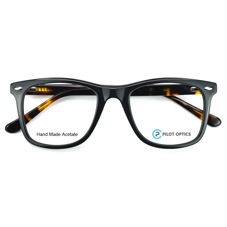 מרשם CE מוסמך חדש מעצב מפרט רטרו כיכר אופטי משקפיים נשים גברים אצטט spects גדול משקפיים מסגרות