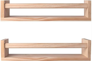 Nursery Bookshelves (Solid Wood Wall Mount) - Product Image 4