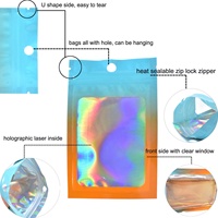 Muestra Gratuita de Bolsas Planas con Cierre Hermético de Tres Lados, Bolsas de Embalaje para Joyería y Collares, Sellables con Calor, de Poliéster Láser