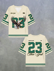 Tontons personnalisé femmes grande taille maille sport haut court séchage rapide respirant maillot Y2K rétro Streetwear t-shirt - Product Image 5