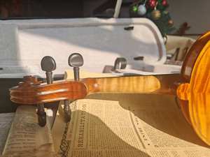 Vente flash Violon artisanal 4/4 <span class=keywords><strong>Guarneri</strong></span> modèle 1743, modèle maître sculpté, érable à grain flammé - Product Image 4