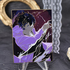 หมุดเคลือบแบบแข็งโปร่งใสพิมพ์ลาย UV อนิเมะจากนักออกแบบจากประเทศจีน - Product Image 6