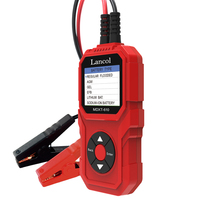 MDXT-610 Comprobador de Sistemas de Baterías 12V para Coche y Moto, Analizador de Baterías de Iones de Sodio Automático con Pantalla TFT LCD Multilingüe y Pinzas